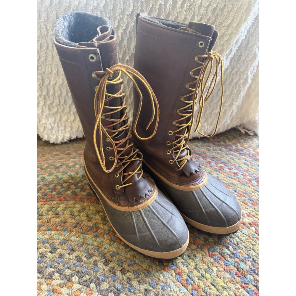 White's Boots Men's Brown Leather Duck Hunting Winter PAC Boots Size 12E